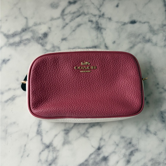 Coach Handbags - Coach Pink and White Leather Women's Bag